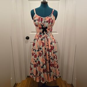 Pinup Couture Magic Of Mary Blair Lips & Roses Dress